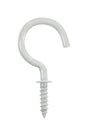 Ace Small White Steel 1.3125 in. L Cup Hook 15 lb 75 pk