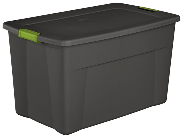 Sterilite 1945 Series 19453V04 Latch Tote with Soft Fern Latches, Plastic, 32-1/2 in L, 19-3/4 in W, 18-5/8 in H
