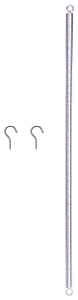 ProSource LR102 Door Spring, 13/32 in Dia, 16 in L, Steel, Zinc