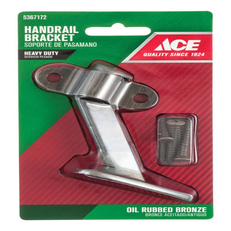 Ace Bronze Bronze Heavy Duty Handrail Bracket 3-3/4 in. L, Pack of 5