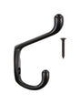Ace 3 in. L Oil Rubbed Bronze Brown Brass Medium Heavy Duty Coat and Hat Hook 1 pk, Pack of 5