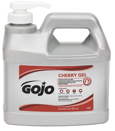 Gojo 2356-04 Hand Cleaner, Gel, Red, Cherry, 0.5 gal, Bottle, Pack of 4