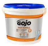 Gojo 6299-02 Fast Towel, 10 in L, 9 in W, Clear/Light Yellow, Pack of 2