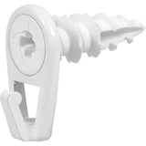 HILLMAN Wall Driller White Drywall Picture Hook 50 lb 6 pk