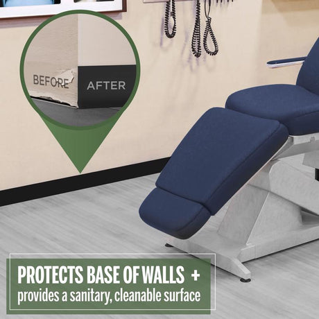 M-D Building Products 4 in. H X 0.08 in. W X 60 ft. L Prefinished Black Vinyl Wall Base