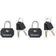 Master Lock 15/16 in. H X 5/8 in. W X 1-1/4 in. L Vinyl Covered Steel Pin Tumbler Luggage Lock