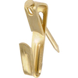 HILLMAN Brass-Plated Gold Conventional Picture Hanger 20 lb 50 pc, Pack of 5