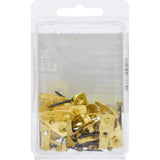 HILLMAN Brass-Plated Professional Picture Hanger 30 lb 25 pk, Pack of 5
