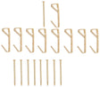 ProSource PH-122308-PS Picture Hanger, 20 lb, Steel, Polished Brass, Brass, Nail-In Mounting