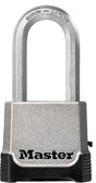 Master Lock Magnum Series M176XDLH Padlock, 3/8 in Dia Shackle, 2 in H Shackle, Boron Carbide Steel Shackle, Zinc Body
