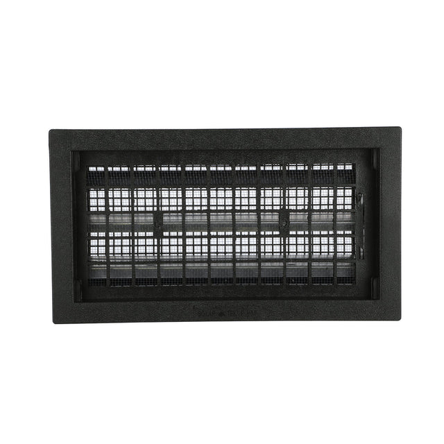 Air Vent 9.5 in. H X 17.5 in. W Black Plastic Manual Foundation Vent
