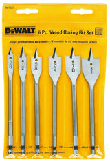 DEWALT DW1587 Spade Bit Set, Heavy-Duty, 6-Piece, Carbon Steel