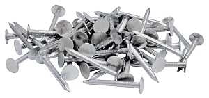 ProFIT 0069078 Hand Drive Roofing Nail, 1-1/4 in L, Flat Head, 11 ga, Steel, Galvanized