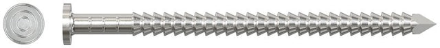 Simpson Strong-Tie T4KR51 Premium Siding Nail, 4d, 1-1/2 in L, Stainless Steel, Full Round Head, Annular Ring Shank