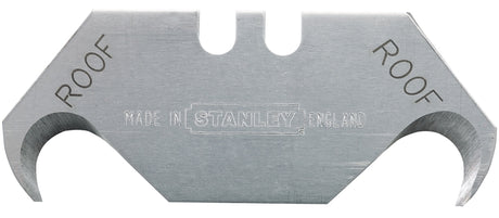 STANLEY 11-939 Utility Blade, 1-7/8 in L, HCS, 2-Point, 5/PK