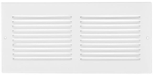 Imperial RG0375 Sidewall Grille, 13-1/4 in L, 5-1/4 in W, Steel, White