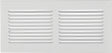 Imperial RG0385 Sidewall Grille, 13-1/4 in L, 7-1/4 in W, Steel, White