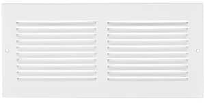 Imperial RG0401 Grille, 14 in L Opening, 12 in W Opening, 15-1/4 in L, 13-1/4 in W, Steel, White, Powder-Coated