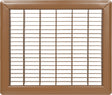 Imperial RG1109 Air Grille, 6 in L, 12 in W, Steel, Brown