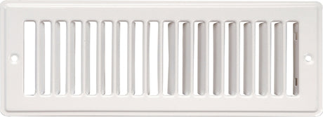 Imperial RG1270-A Toe Space Grille, 2-1/4 in L, 12 in W, Steel, White
