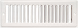 Imperial RG1280A Toe Space Grille, 4 in L, 10 in W, Steel, White