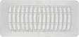 Imperial RG1449 Floor Register, Polystyrene, White