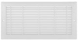 Imperial RG3012 Sidewall Grille, 19-1/4 in L, 7-1/4 in W, Polystyrene, White, Pack of 10