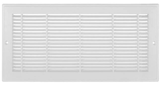 Imperial RG3012 Sidewall Grille, 19-1/4 in L, 7-1/4 in W, Polystyrene, White, Pack of 10