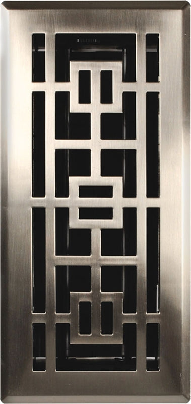 Imperial RG3294 Floor Register, 4 in H Duct Open