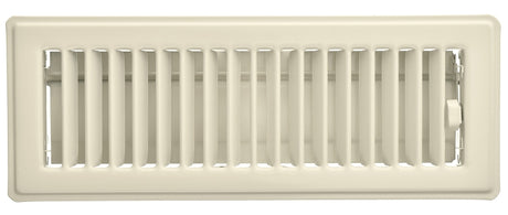 Imperial RG0220 Floor Register, 10 in L, 3 in W, Steel, Almond