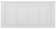 Imperial RG3011 Sidewall Grille, 14 in L, 6 in W, Rectangle, Polystyrene, White
