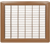 Imperial RG1191 Air Grille, 8 in L, 12 in W, Steel, Brown