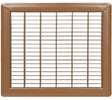 Imperial RG0625 Air Grille, 10 in L, 12 in W, Steel, Brown
