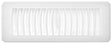 TOP FLAT REGISTER WHITE 4X10IN, Pack of 22
