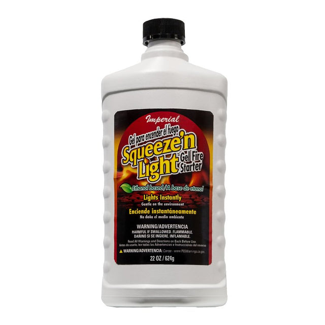 Imperial Squeez'n Light KK0343 Fire Starter, Viscous Gel, 22 oz
