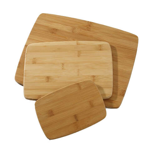 Farberware 14 in. L X 11 in. W X 0.25 in. Bamboo Cutting Board Set