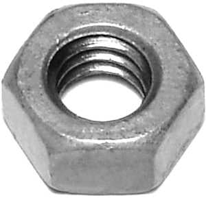 Midwest Fastener 05615 Hex Nut, Coarse Thread, 1/4-20 Thread, Galvanized