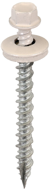 Acorn International SW-MW2LG250 Screw, High-Low, Twin Lead Thread, Hex Drive, Self-Tapping, Type 17 Point, Light Gray