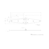 Ace 8 in. L Stainless Steel Heavy Duty Strap Hinge 1 pk