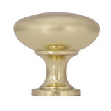 Amerock Allison Round Cabinet Knob 1-1/4 in. D 1-1/8 in. Polished Brass 1 pk