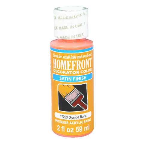 Homefront Satin Orange Burst Hobby Paint 2 oz, Pack of 3