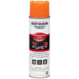 Rust-Oleum Industrial Choice Fluorescent Orange Inverted Marking Paint 17 oz, Pack of 6