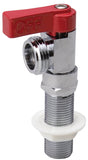 B & K Quarter Master Series 102-209 Washing Machine Valve, Replacement, Brass, Red, Chrome