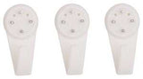 ProSource PH-121122-PS Picture Hanger, 25 lb, Plastic, White, White, Nail-In Mounting