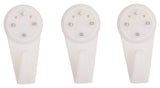ProSource PH-121122-PS Picture Hanger, 25 lb, Plastic, White, White, Nail-In Mounting