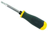 STANLEY 68-012 Screwdriver, 7-3/4 in OAL, Rubber Handle