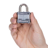 Master Lock 1-5/16 in. H X 1-3/4 in. W Laminated Steel 4-Pin Cylinder Exterior Padlock, Pack of 6
