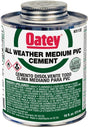 Oatey 31132 Solvent Cement, 16 oz Can, Liquid, Gray