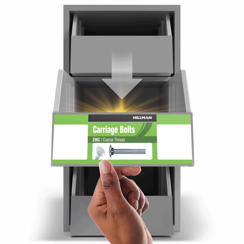 HILLMAN 5/8 in. X 4 in. L Zinc-Plated Steel Carriage Bolt 25 pk