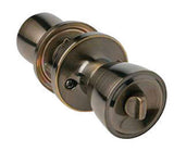 Home Plus Antique Brass Privacy Lockset 1-3/4 in.